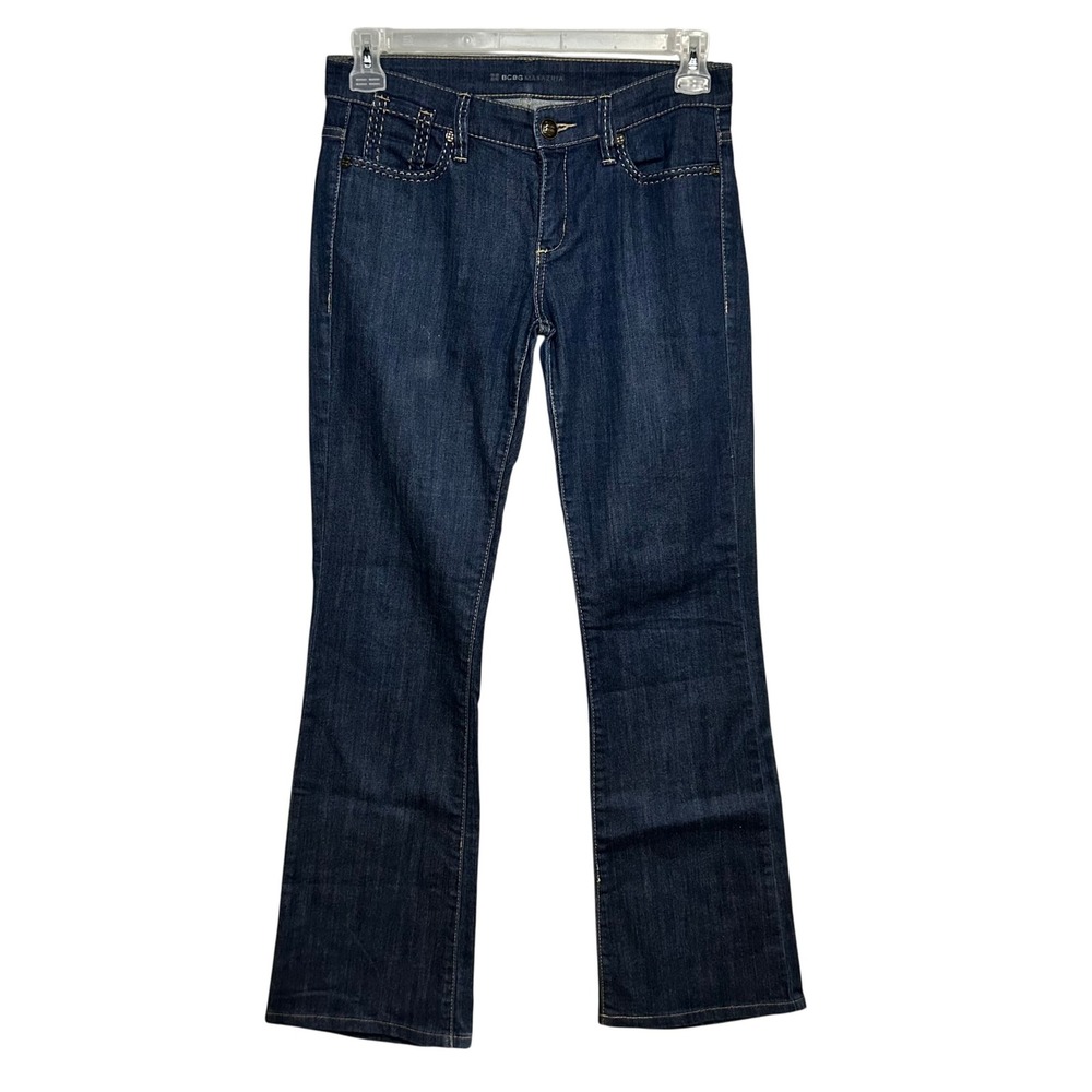 BCBG‎ MaxAzria Bootcut Jeans Dark Wash Denim Classic Womens Size 28